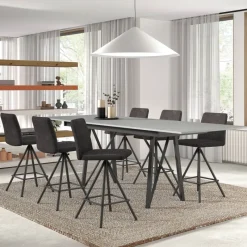 Perfecta Pinot Tabouret snack pivotant en tissu* Tabouret De Bar (assise +/- 80 Cm)|Tabouret Snack (assise +/- 65 Cm)