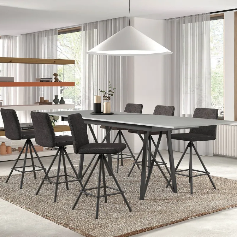 Perfecta Pinot Tabouret snack pivotant en tissu* Tabouret De Bar (assise +/- 80 Cm)|Tabouret Snack (assise +/- 65 Cm)