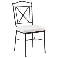 Jayso Pisa Chaise de jardin provençale en acier* Chaise De Jardin