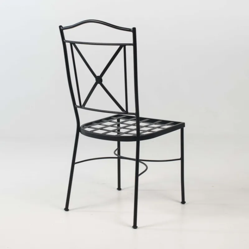 Jayso Pisa Chaise de jardin provençale en acier* Chaise De Jardin