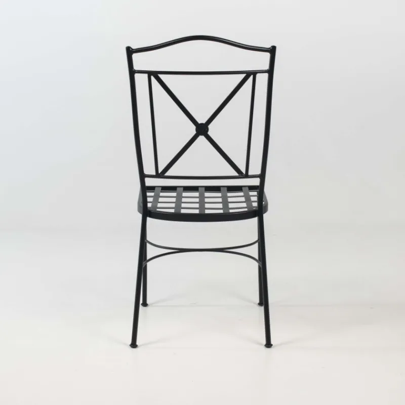Jayso Pisa Chaise de jardin provençale en acier* Chaise De Jardin