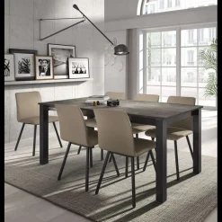 Perfecta Pisa Chaise de salle à manger moderne en métal et simili* Chaise De Cuisine|Chaise De Salle à Manger
