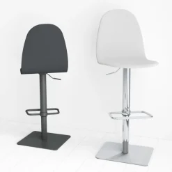 Cancio Play Tabouret réglable moderne en synthétique et métal* Tabouret Snack (assise +/- 65 Cm)|Tabouret De Bar (assise +/- 80 Cm)