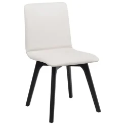 Sessio Plaza Chaise de salle à manger scandinave en synthétique et bois* Chaise De Cuisine|Chaise De Salle à Manger