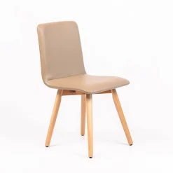 Sessio Plaza Chaise moderne rembourrée avec pieds en bois coniques* Chaise De Cuisine|Chaise De Salle à Manger