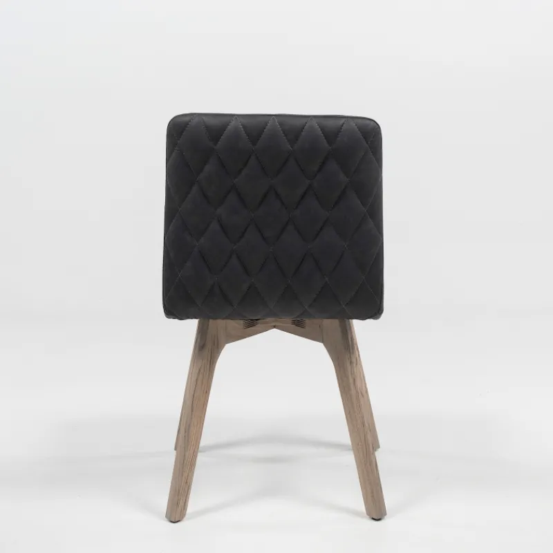 Sessio Plaza diamant Chaise de séjour scandinave matelassée en synthétique et bois* Chaise De Cuisine|Chaise De Salle à Manger