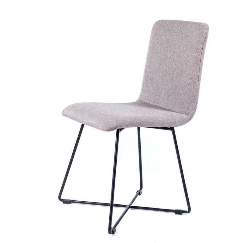 Sessio Plaza diamant Chaise design en tissu avec pieds filaires en métal noir* Chaise De Salle à Manger|Chaise Salon