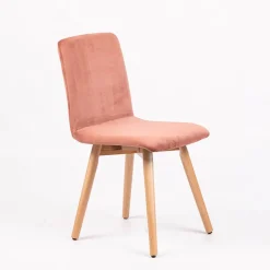 Sessio Plaza line Chaise en tissu avec dos matelassé et pieds en bois* Chaise De Salle à Manger|Chaise Salon