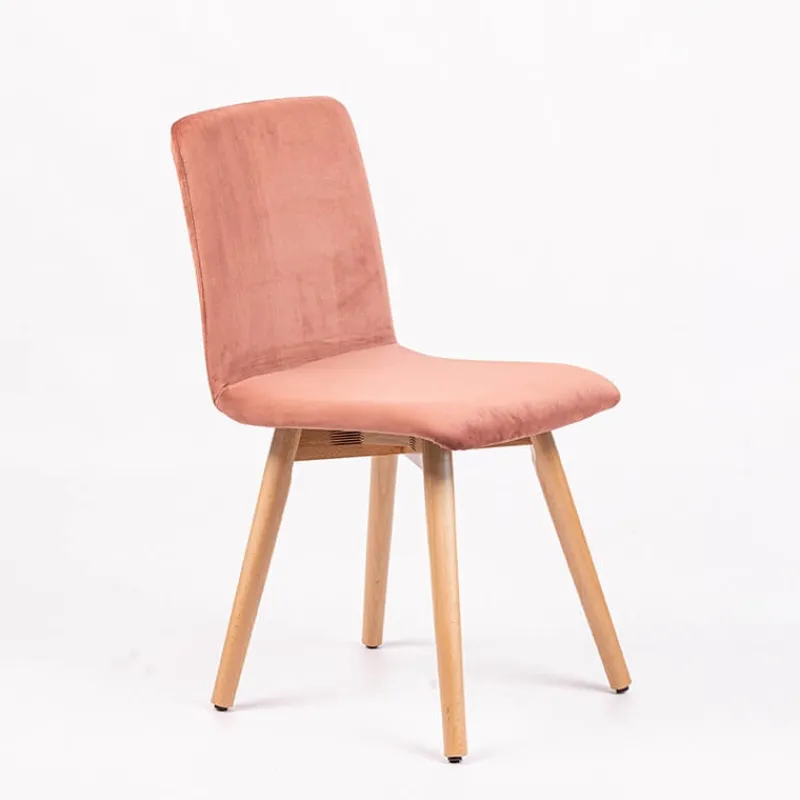 Sessio Plaza line Chaise en tissu avec dos matelassé et pieds en bois* Chaise De Salle à Manger|Chaise Salon