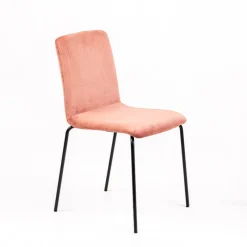 Sessio Plaza line Chaise moderne avec dos matelassé en tissu et pieds en métal* Chaise Salon|Chaise De Salle à Manger