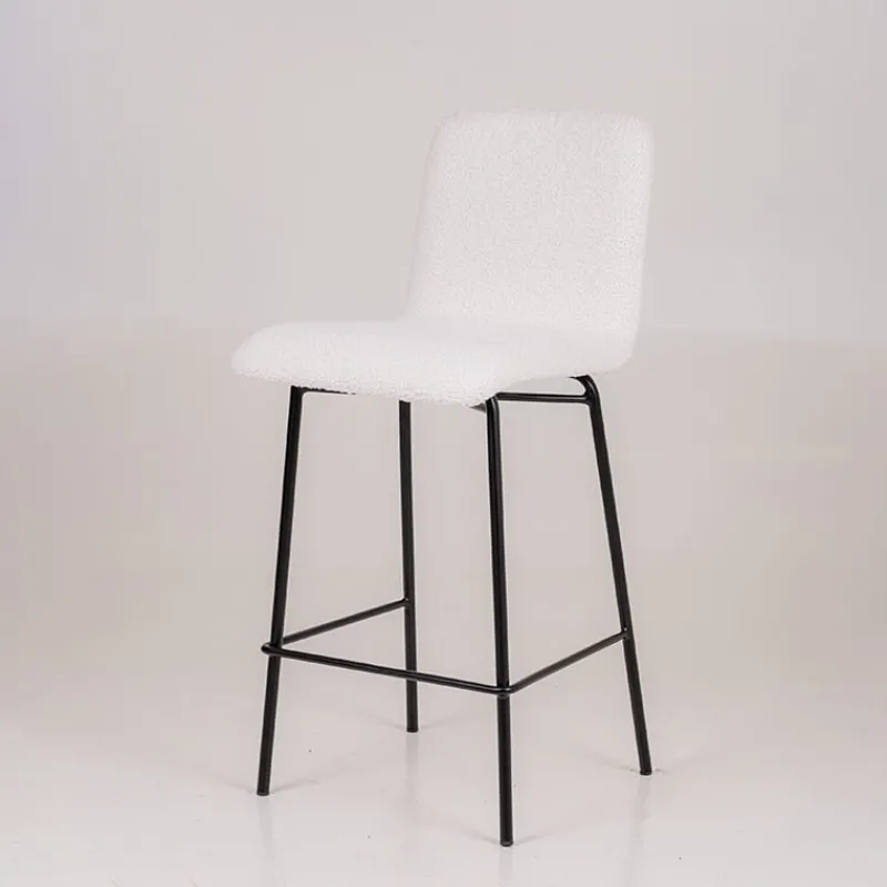 Sessio Plaza Tabouret snack moderne en tissu et pieds en métal* Tabouret Snack (assise +/- 65 Cm)|Tabouret De Bar (assise +/- 80 Cm)