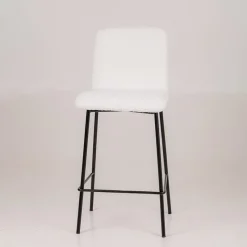 Sessio Plaza Tabouret snack moderne en tissu et pieds en métal* Tabouret Snack (assise +/- 65 Cm)|Tabouret De Bar (assise +/- 80 Cm)
