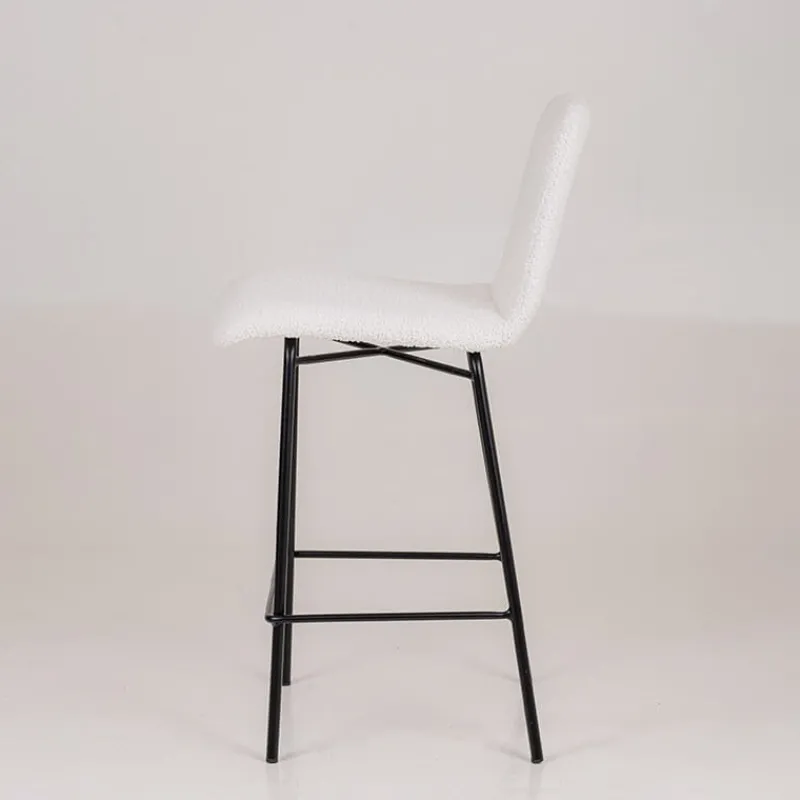 Sessio Plaza Tabouret snack moderne en tissu et pieds en métal* Tabouret Snack (assise +/- 65 Cm)|Tabouret De Bar (assise +/- 80 Cm)