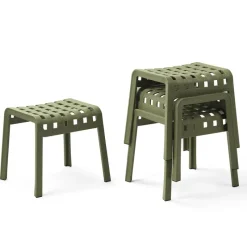 Poggio Tabouret bas design empilable en polypropylène* Tabouret Bas (assise +/- 45 Cm)