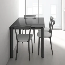 Cancio Poker Minor Table petit espace extensible en verre* Table De Cuisine|Table Pour Petit Espace