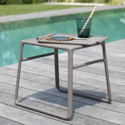 Pop Table basse de jardin carrée empilable en polypropylène* Table De Jardin