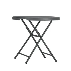 PraxisTable pliante ronde gris foncé* Table Pour Petit Espace