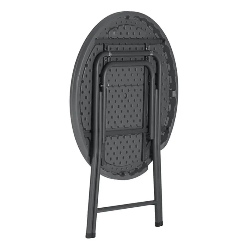 PraxisTable pliante ronde gris foncé* Table Pour Petit Espace