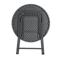 PraxisTable pliante ronde gris foncé* Table Pour Petit Espace