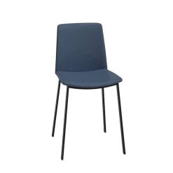 Perfecta Primera Chaise belge moderne rembourrée en simili avec pieds en métal* Chaise De Cuisine|Chaise De Salle à Manger