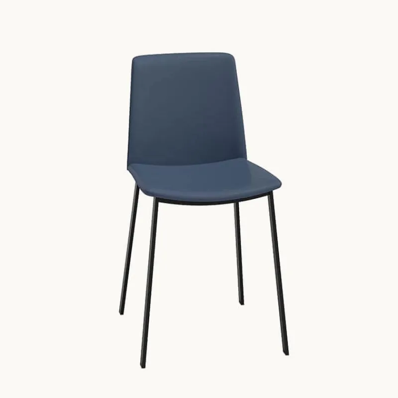 Perfecta Primera Chaise belge moderne rembourrée en simili avec pieds en métal* Chaise De Cuisine|Chaise De Salle à Manger