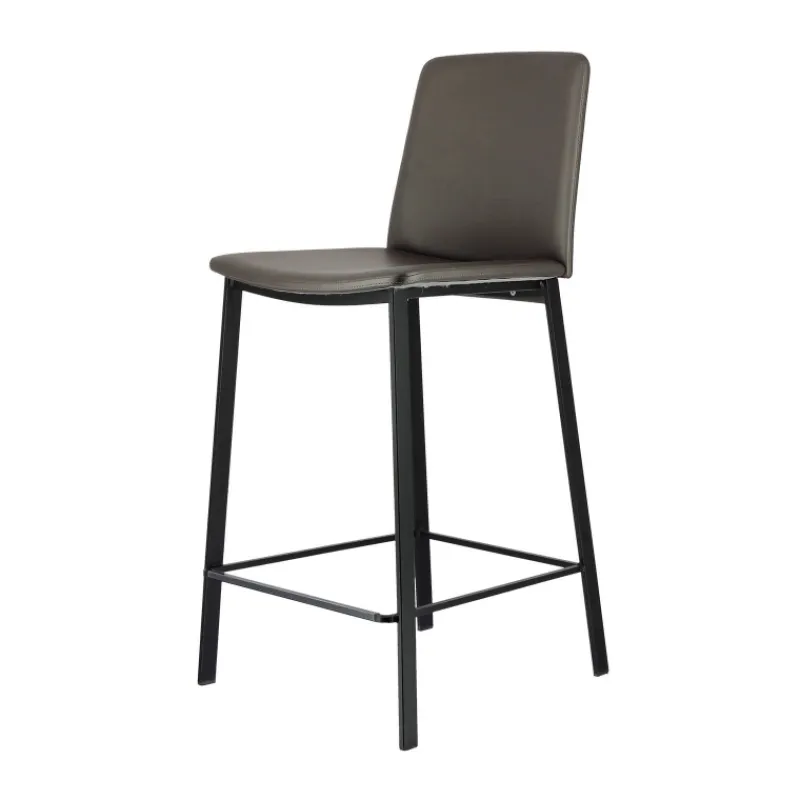 Perfecta Primera Tabouret snack belge rembourré en simili et pieds en métal* Tabouret Snack (assise +/- 65 Cm)|Tabouret De Bar (assise +/- 80 Cm)