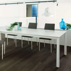 Ingenia casa Prisma Ingenia by Bontempi® Table extensible moderne en céramique et acier laqué* Table De Salle à Manger
