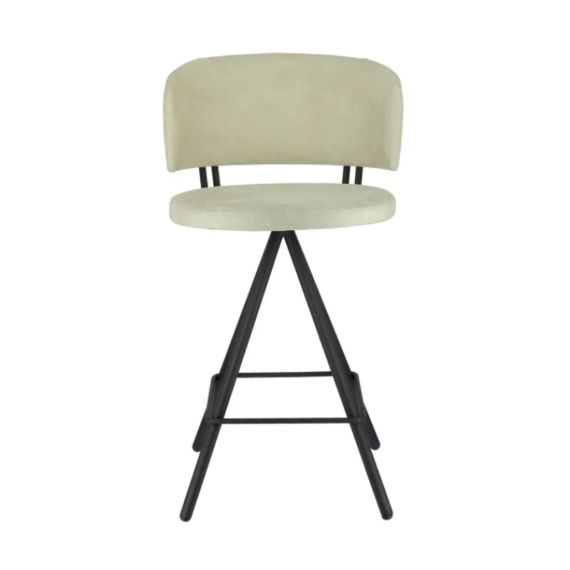 Perfecta Prélude Tabouret snack en tissu et pieds métal* Tabouret Snack (assise +/- 65 Cm)|Tabouret De Bar (assise +/- 80 Cm)