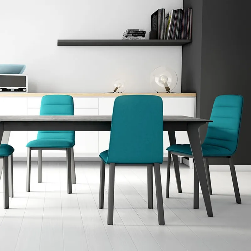 Cancio Pulsar Chaise contemporaine en tissu et métal* Chaise De Salle à Manger