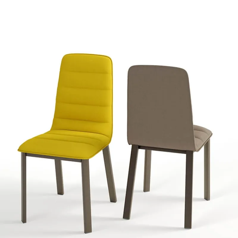 Cancio Pulsar Chaise contemporaine en tissu et métal* Chaise De Salle à Manger