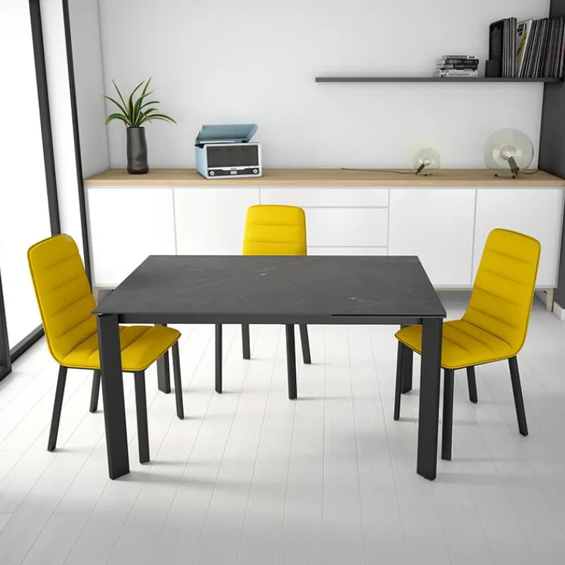 Cancio Pulsar Chaise contemporaine en tissu et métal* Chaise De Salle à Manger