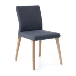 Mobitec Pure classic ® Chaise cocooning en tissu et pieds bois* Chaise De Salle à Manger|Chaise Salon