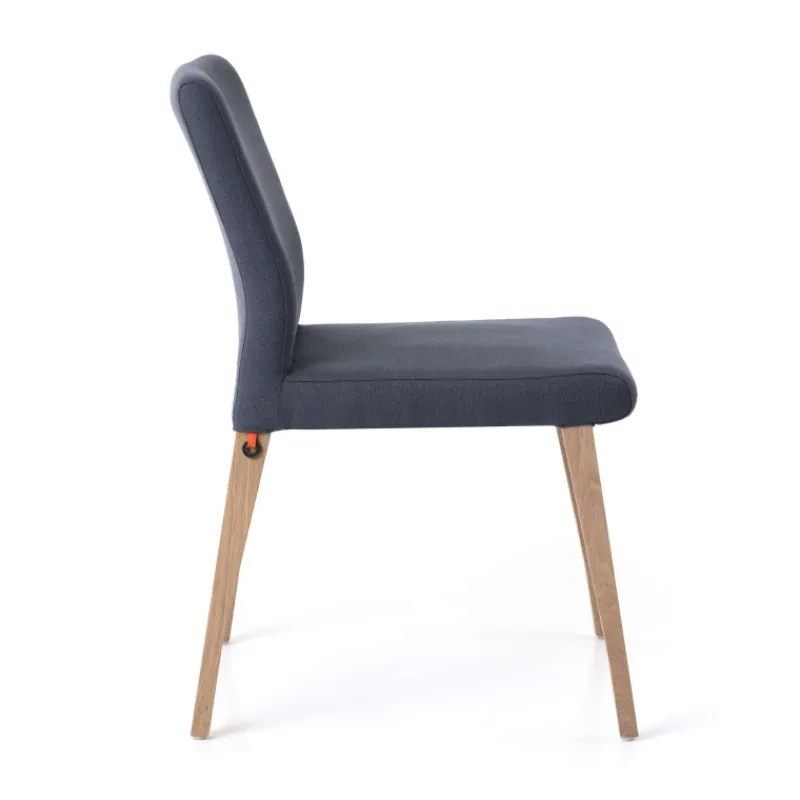 Mobitec Pure classic ® Chaise cocooning en tissu et pieds bois* Chaise De Salle à Manger|Chaise Salon