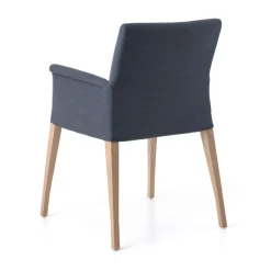 Mobitec Pure classic ® Fauteuil cocooning en tissu avec pieds en bois* Chaise De Salle à Manger|Chaise Salon
