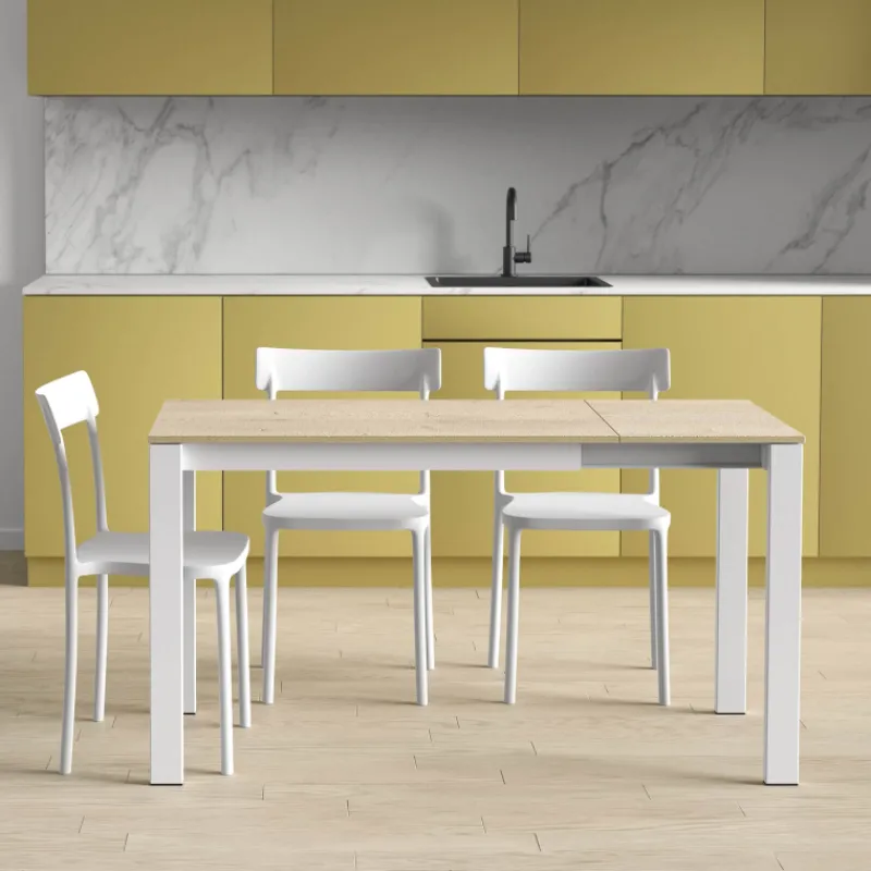 Cancio Puzzle Table de cuisine extensible en stratifié* Table De Cuisine|Table Pour Petit Espace