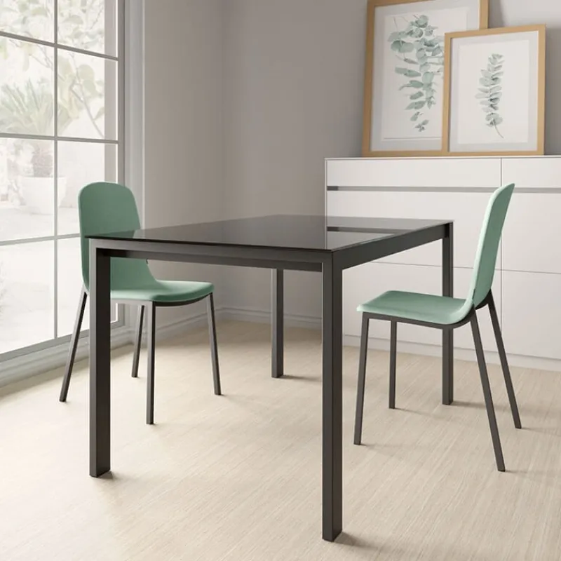 Cancio Puzzle Table de cuisine rectangulaire en verre* Table De Cuisine|Table Pour Petit Espace