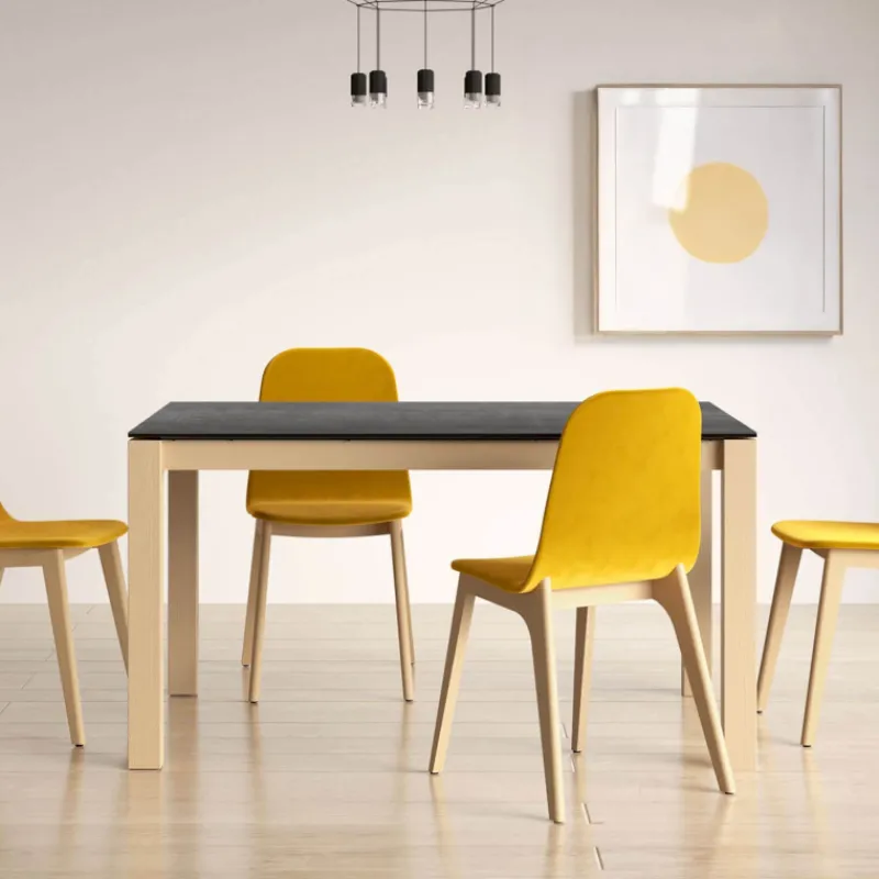 Cancio Quadra Table moderne en céramique extensible* Table De Salle à Manger