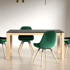 Cancio Quadra Table moderne en céramique extensible* Table De Salle à Manger