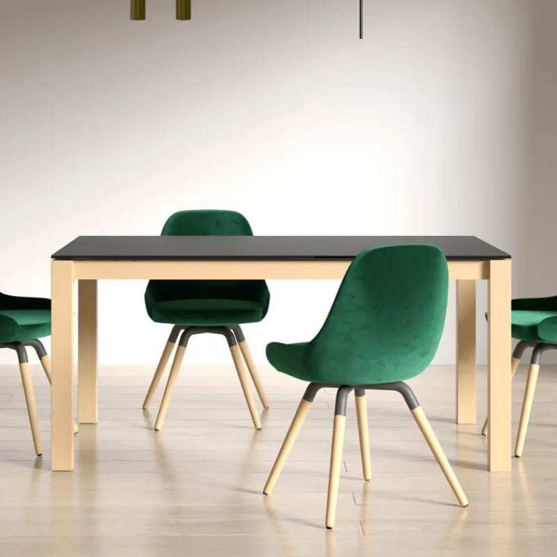 Cancio Quadra Table moderne en céramique extensible* Table De Salle à Manger