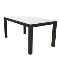 Cancio Quadra Table moderne en verre extensible* Table De Salle à Manger