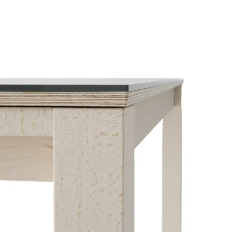 Cancio Quadra Table moderne en verre extensible* Table De Salle à Manger