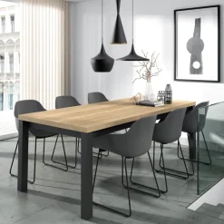Perfecta Qube Table rectangulaire intemporelle en stratifié* Table De Cuisine|Table De Salle à Manger