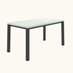 Perfecta Qube Table snack rectangulaire intemporelle en stratifié avec pieds en métal* Table De Cuisine|Table De Salle à Manger