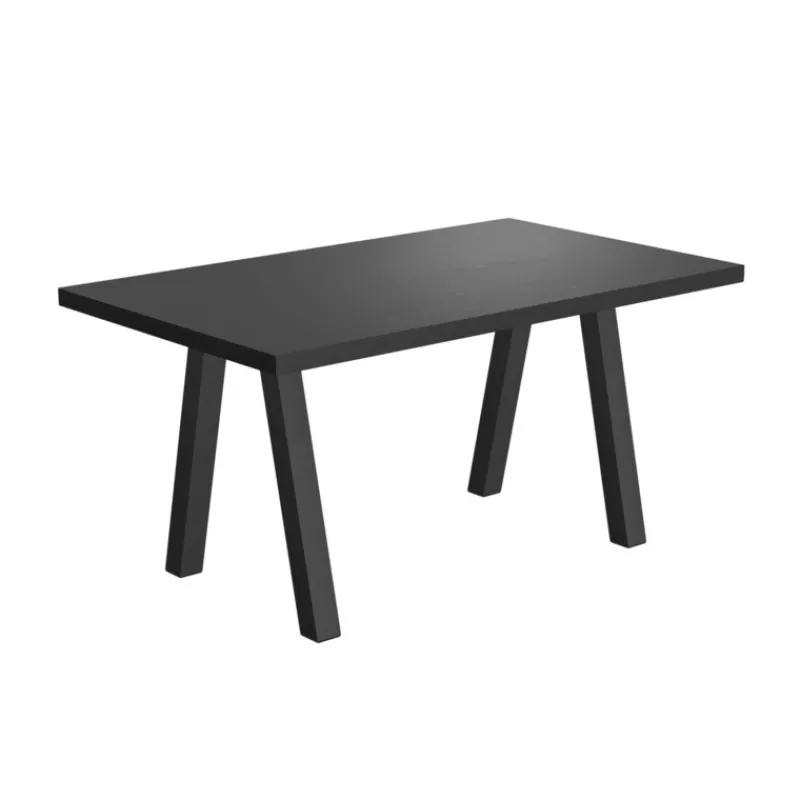 Perfecta Queen Table de salle à manger rectangulaire moderne avec pieds en métal* Table De Salle à Manger