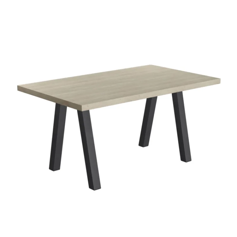 Perfecta Queen Table de salle à manger rectangulaire moderne avec pieds en métal* Table De Salle à Manger