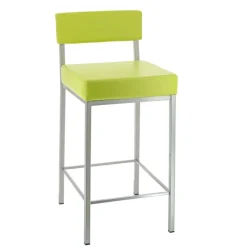 Perfecta Quinta Tabouret snack moderne en métal et simili* Tabouret Snack (assise +/- 65 Cm)|Tabouret De Bar (assise +/- 80 Cm)