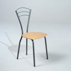 Carrier Rebecca Chaise contemporaine française en métal avec assise rembourrée* Chaise De Cuisine