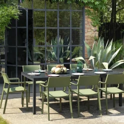Rio Table de jardin extensible en polypropylène DurelTop et aluminium* Table De Jardin