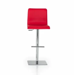 Peressini Rio Tabouret réglable en hauteur en synthétique et métal chromé* Tabouret Réglable En Hauteur|Tabouret Snack (assise +/- 65 Cm)