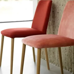 Mobitec Rob C01 ® Chaise moderne en tissu rembourrée avec pieds en bois massif* Chaise De Salle à Manger|Chaise Salon